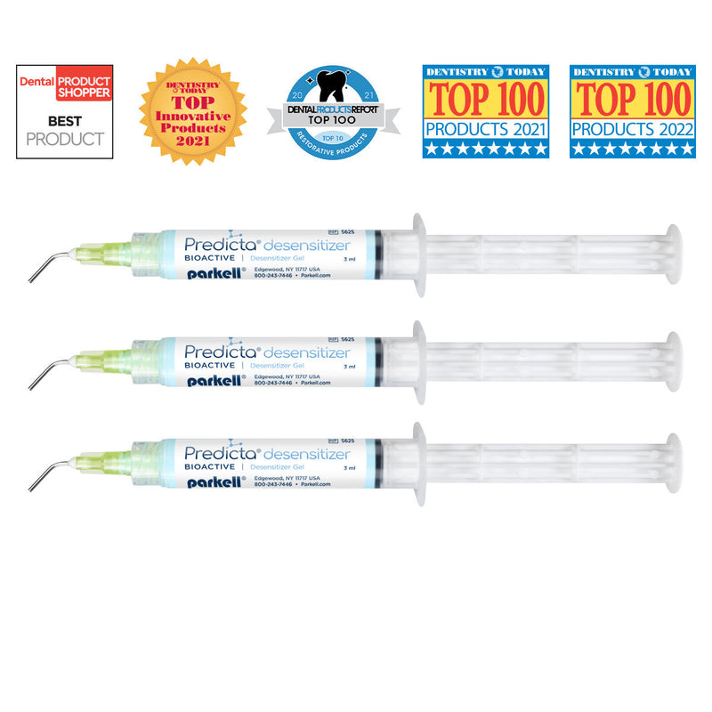 Predicta Bioactive Desensitizer Gel (Three-Syringe) | S625 | | Cements, Dental, Dental Supplies, Desensitizer, liners & adhesives | Parkell | SurgiMac