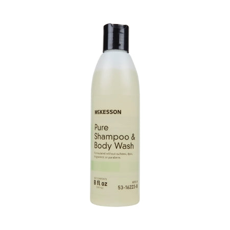 Shampoo and Body Wash McKesson Pure 8 oz. Flip Top Bottle Unscented