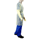 Dynarex Isolation Gown Fluid Resistant Universal, Yellow 50 pack