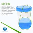 Dynarex Specimen Containers, Non-Sterile, Bulk Packaged Specimen Cups with Lids, 1 Box of 500