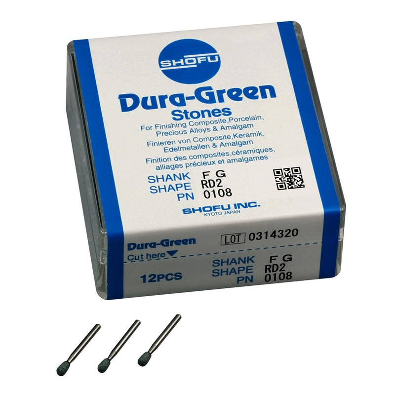 Dura-Green Stones, FG, RD2, 12/pk by SurgiMac