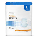 Unisex Adult Incontinence Brief McKesson Classic Disposable Light Absorbency