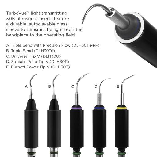 TurboVue Straight Perio Tip V Light-Transmitting Insert | DLH30P | | Air polishers & accessories, Dental, Dental Equipment, Ultrasonic Inserts, Ultrasonic scalers | Parkell | SurgiMac