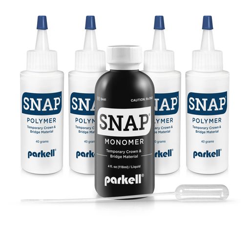 SNAP Self-Cure Resin Starter Kit | S424 | | Acrylics, Dental, Dental Supplies, reline & tray materials, Temporary crown & bridge materials | Parkell | SurgiMac
