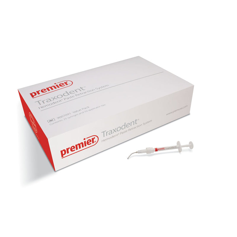 Traxodent Hemodent Paste Retraction System, Value Kit: 25 - 0.7g Syringes | Premier Dental | SurgiMac