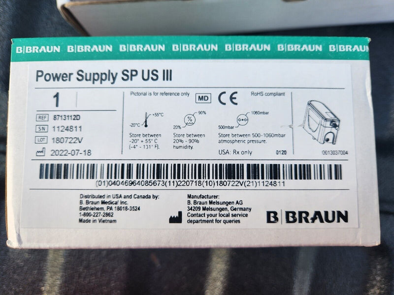 Infusion Pump Power Cord BBraun | B. Braun Medical | SurgiMac