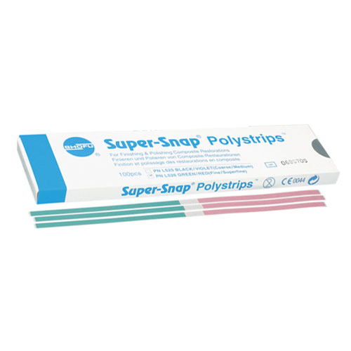 Super-Snap Polystrip, Black/ Violet, Coarse/ Medium, 100/pk by SurgiMac