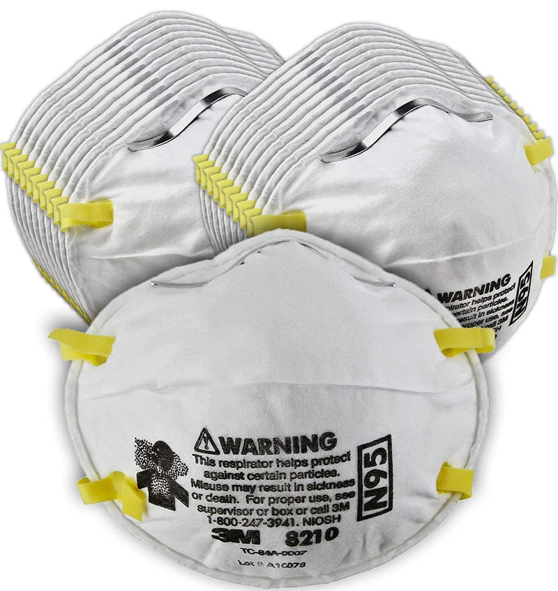 SurgiMac Dental District Medical Supply - 3M 8210 N95 Particulate Respirator, 20 Masks Per Box 