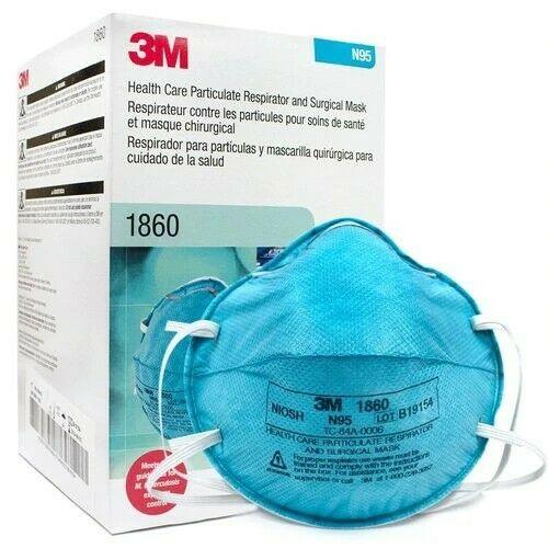 SurgiMac Dental District Medical Supply - 3M N95 Health Care Particulate Respirator Surgical Face Mask 1860 