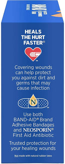 SurgiMac Dental District Medical Supply - Band-Aid Brand Flexible Fabric Adhesive Bandages for Wound Care & First Aid, Assorted Sizes, 100 ct, Beige 