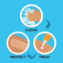 SurgiMac Dental District Medical Supply - Band-Aid Brand Flexible Fabric Adhesive Bandages for Wound Care & First Aid, Assorted Sizes, 100 ct, Beige 