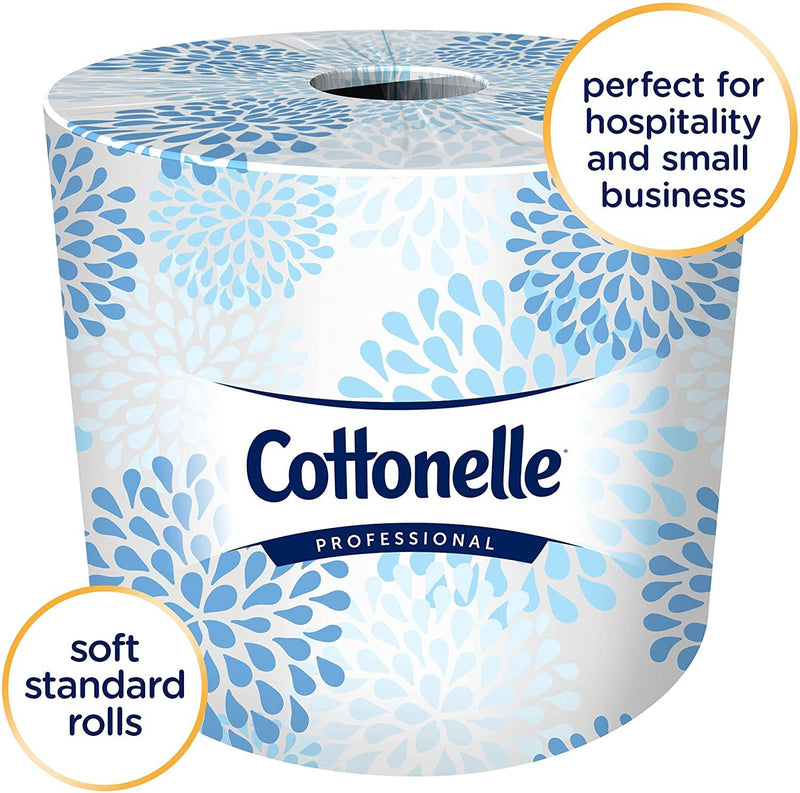 SurgiMac Dental District Medical Supply - Cottonelle Professional Bulk Toilet Paper for Business (17713), Standard Toilet Paper Rolls, 2-Ply, White, 60 Rolls/Case, 451 Sheets/Roll 