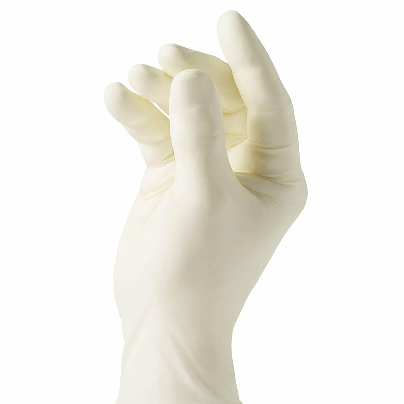 SurgiMac Dental District Medical Supply - Curad Disposable Medical Latex Gloves, Powder Free Latex Gloves are Textured, 100 Count 