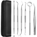 SurgiMac Dental District Medical Supply - Dental Tools, 6 Pack Teeth Cleaning Tools, Tweezer Kit for Dentist, Dental Scraper Tooth Pick Hygiene Set 