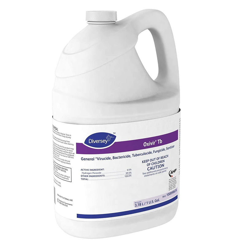 SurgiMac Dental District Medical Supply - Diversey - 100898636 Oxivir Tb - One-Step Disinfectant Cleaner with AHP, 1 Gallon Container (4 Pack) 