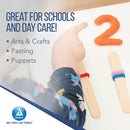 SurgiMac Dental District Medical Supply - Dynarex Tongue Depressor Senior, Sterile, 6 Inches, 100 Count 