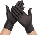 SurgiMac Dental District Medical Supply - Exam Glove Touch of Life™ NonSterile Nitrile Textured Fingertips Black Chemo Tested 