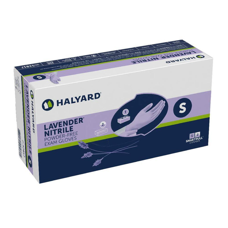 SurgiMac Dental District Medical Supply - HALYARD Lavender Nitrile Exam Gloves, Powder-Free, 3.1 mil 