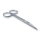 SurgiMac Dental District Medical Supply - Iris Micro Dissecting Dental Lab Sharp Scissors, 4.5" (11.43cm) Fine Point Curved, Stainless Steel (Set of 5) 