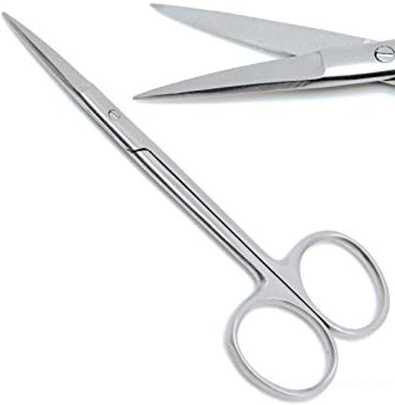 SurgiMac Dental District Medical Supply - Iris Scissors 4.5" straight tips (set of 5) 