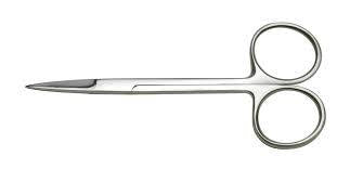 SurgiMac Dental District Medical Supply - Iris Scissors 4.5" straight tips (set of 5) 
