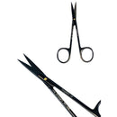 SurgiMac Dental District Medical Supply - Iris Scissors 4.5" straight tips with TC - SurgiMac's MacBlack 