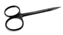 SurgiMac Dental District Medical Supply - Iris Scissors 4.5" straight tips with TC - SurgiMac's MacBlack 