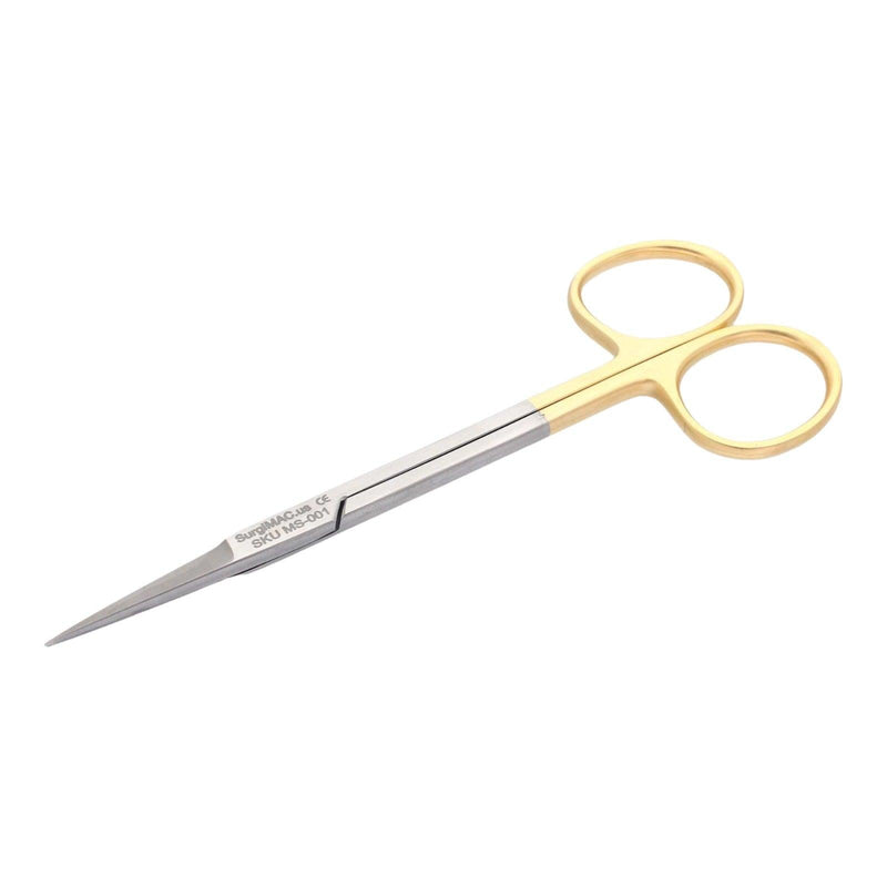 SurgiMac Dental District Medical Supply - Iris Scissors - Straight 4.5” - SurgiMac's Scissors 