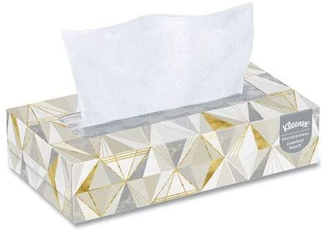 SurgiMac Dental District Medical Supply - Kleenex Professional Facial Tissue for Business (03076), Flat Tissue Boxes, 12 Boxes / Convenience Case, 125 Tissues / Box, 1,500 Tissues / Case 