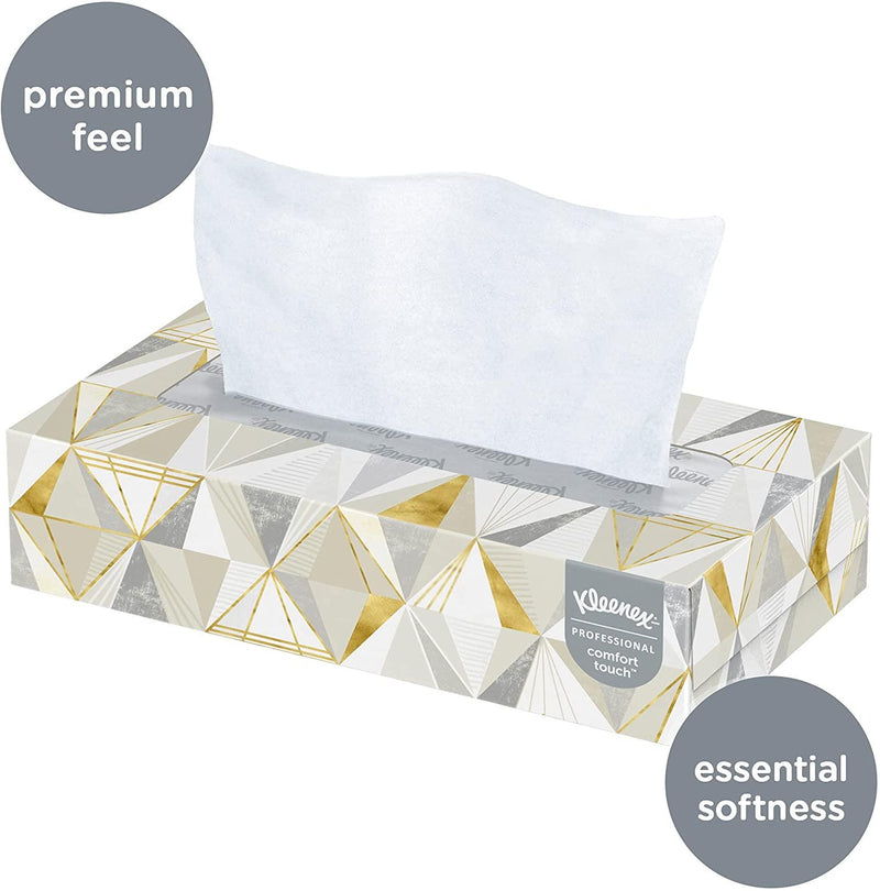 SurgiMac Dental District Medical Supply - Kleenex Professional Facial Tissue for Business (03076), Flat Tissue Boxes, 12 Boxes / Convenience Case, 125 Tissues / Box, 1,500 Tissues / Case 