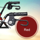 SurgiMac Dental District Medical Supply - McKesson Rollator Walker with Seat and Wheels, Lightweight, Aluminum, 300 lbs Weight Capacity, Red, 1 Count 