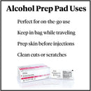 SurgiMac Dental District Medical Supply - McKesson Sterile 70% Isopropyl Alcohol Prep Pads - Individually-Wrapped Packets, Medium 