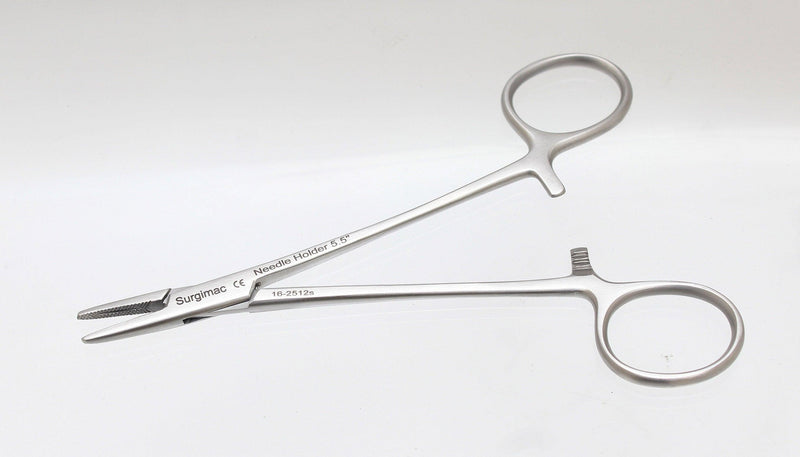 SurgiMac Dental District Medical Supply - Needle Holder 5.5" Serrated jaws 