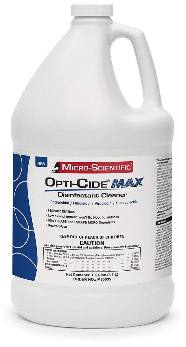 SurgiMac Dental District Medical Supply - OPTI-CIDE® MAX DISINFECTANT CLEANER, 1 GALLON, 4/CS 