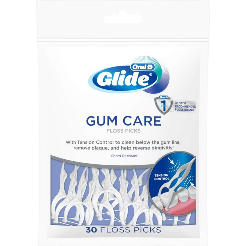SurgiMac Dental District Medical Supply - Oral-B Glide Floss Picks-30 count (Pack of 6) 