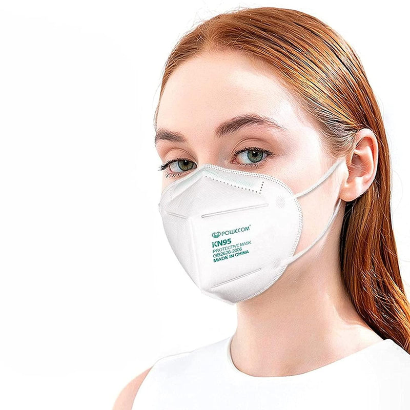 SurgiMac Dental District Medical Supply - Powecom KN95 Face Masks, Adult, One Size, 10 Per Pack 