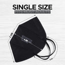 SurgiMac Dental District Medical Supply - Powecom KN95 Face Masks, Adult, One Size, 10 Per Pack - Black 