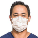 SurgiMac Dental District Medical Supply - Procedure Mask FluidShield Anti-fog Foam Pleated Earloops - Orange NonSterile ASTM Level 3 Adult 