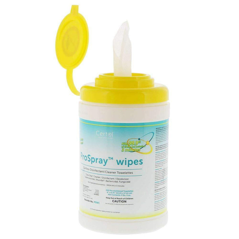 SurgiMac Dental District Medical Supply - ProSpray Surface Disinfectant Wipes 