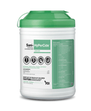 SurgiMac Dental District Medical Supply - Sani-Cloth HB Germicidal Disposable Wipes Q08472 6" x 6.75" 160 Large wipes/canister, 12 canisters/case (Green Top) 