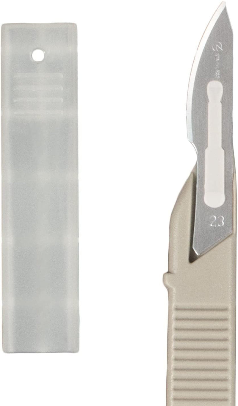 SurgiMac Dental District Medical Supply - Scalpels Disposable Sterile Surgical Blade with plastic handle bx/10 