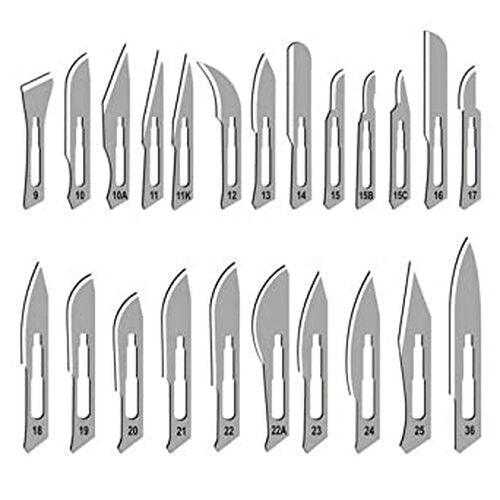 SurgiMac Dental District Medical Supply - Sterile Stainless Steel Surgical Scalpel Blades 100/Bx 