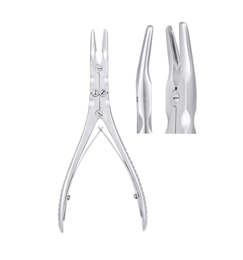 SurgiMac Dental District Medical Supply - SurgiMac Beyer Bone Rongeur Double Action Hinged. 15 degrees. 18mm/3mm, 7" 