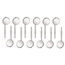 SurgiMac Dental District Medical Supply - SurgiMac Dental Mirrors - Rhodium-Coated Front Surface Diagnostic Dental Mouth Mirror - Intraoral Dental Mirror for Inside Mouth - Stainless-Steel Cone Socket Oral Mirror – 12Pcs/Box 