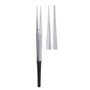 SurgiMac Dental District Medical Supply - SurgiMac's Micro Tissue Pliers Straight Multiple Teeth 18mm. TC Tip 
