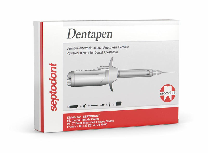 Dentapen Anesthetic Injector - Kit: 1 Electronic Syringe, 7 Cartridge Holders - SurgiMac