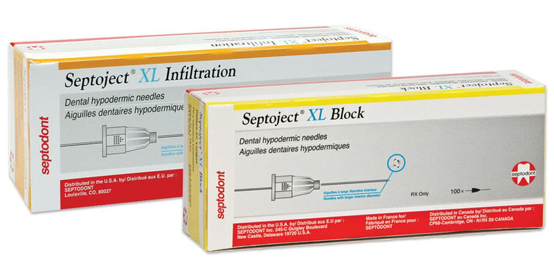 Septoject XL Dental Needles, 27ga for Nerve Blocks - SurgiMac