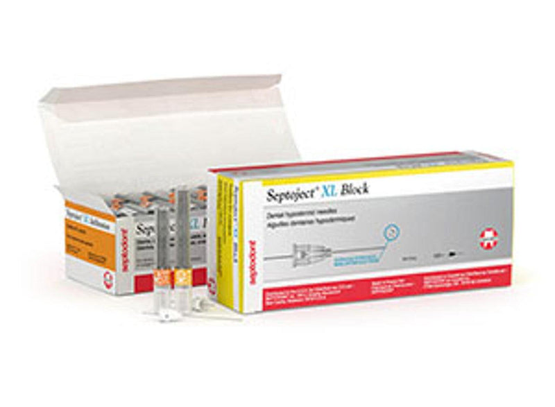 Septoject XL Dental Needles, 27ga for Nerve Blocks - SurgiMac